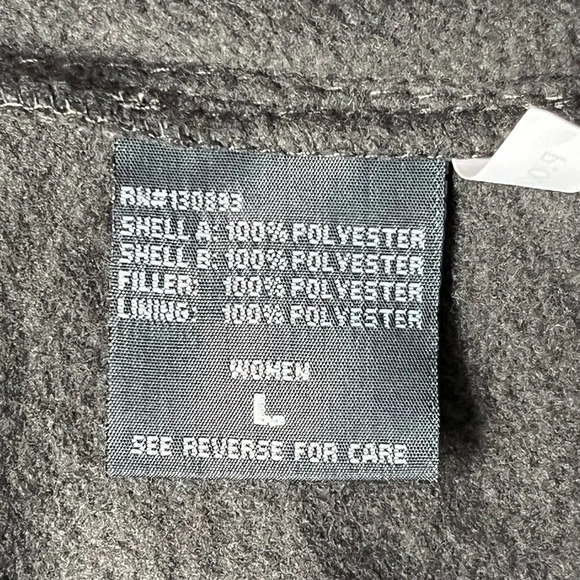 New Balance Graphic Logo Mock Neck Zip Up Fleece-Gray-Women's L-Casual-Winter- - Picture 3 of 3